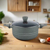Glory Premium Quality Marble Coating Nonstick Casserole/Handi/Pateeli - 26 cm