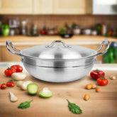 Glory Cookware Premium 30cm Aluminum Wok – Heavy Gauge | Metal Finish