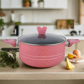Glory Premium Quality Marble Coating Nonstick Casserole/Handi/Pateeli - 26 cm