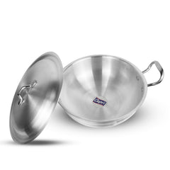 Glory Cookware Premium 30cm Aluminum Wok – Heavy Gauge | Metal Finish