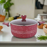 Glory Premium Quality Marble Coating Nonstick Casserole/Handi/Pateeli - 22cm