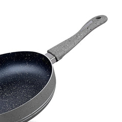 Glory 3 Layer Marble Coating Nonstick Fry Pan - Black (24cm)