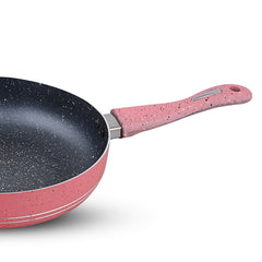3 Layer Marble Coating Nonstick Fry Pan - Pink Nonstick Frypan (24cm)
