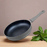 Glory 3 Layer Marble Coating Nonstick Fry Pan - Black (24cm)