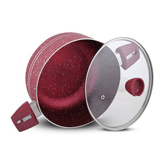 Glory Premium Quality Marble Coating Nonstick Casserole/Handi/Pateeli - 22cm