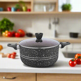 Glory Premium Quality Marble Coating Nonstick Casserole/Handi/Pateeli - 22cm