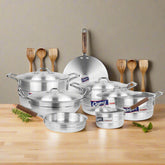 Best Aluminum Cookware Gift Set – Endure Series (19 Pcs | High Gauge | Metal Finish)