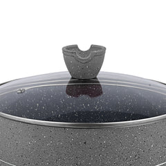 Glory Premium Quality Marble Coating Nonstick Casserole/Handi/Pateeli - 24 cm