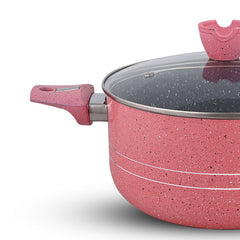 Glory Premium Quality Marble Coating Nonstick Casserole/Handi/Pateeli - 26 cm