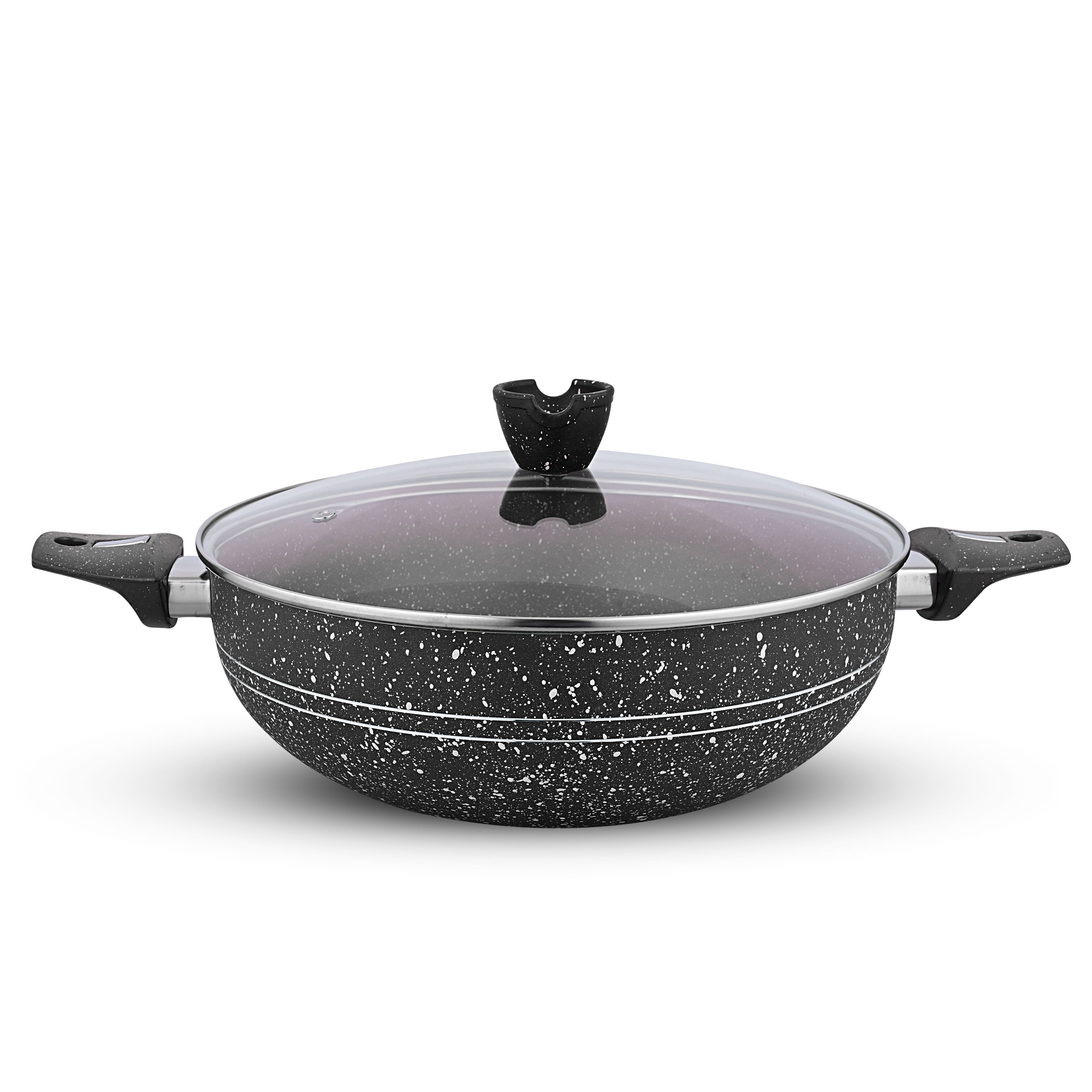 Non-Stick Stylish Kitchen Set / Cookware Set With Combine Lid - (19 Pcs)