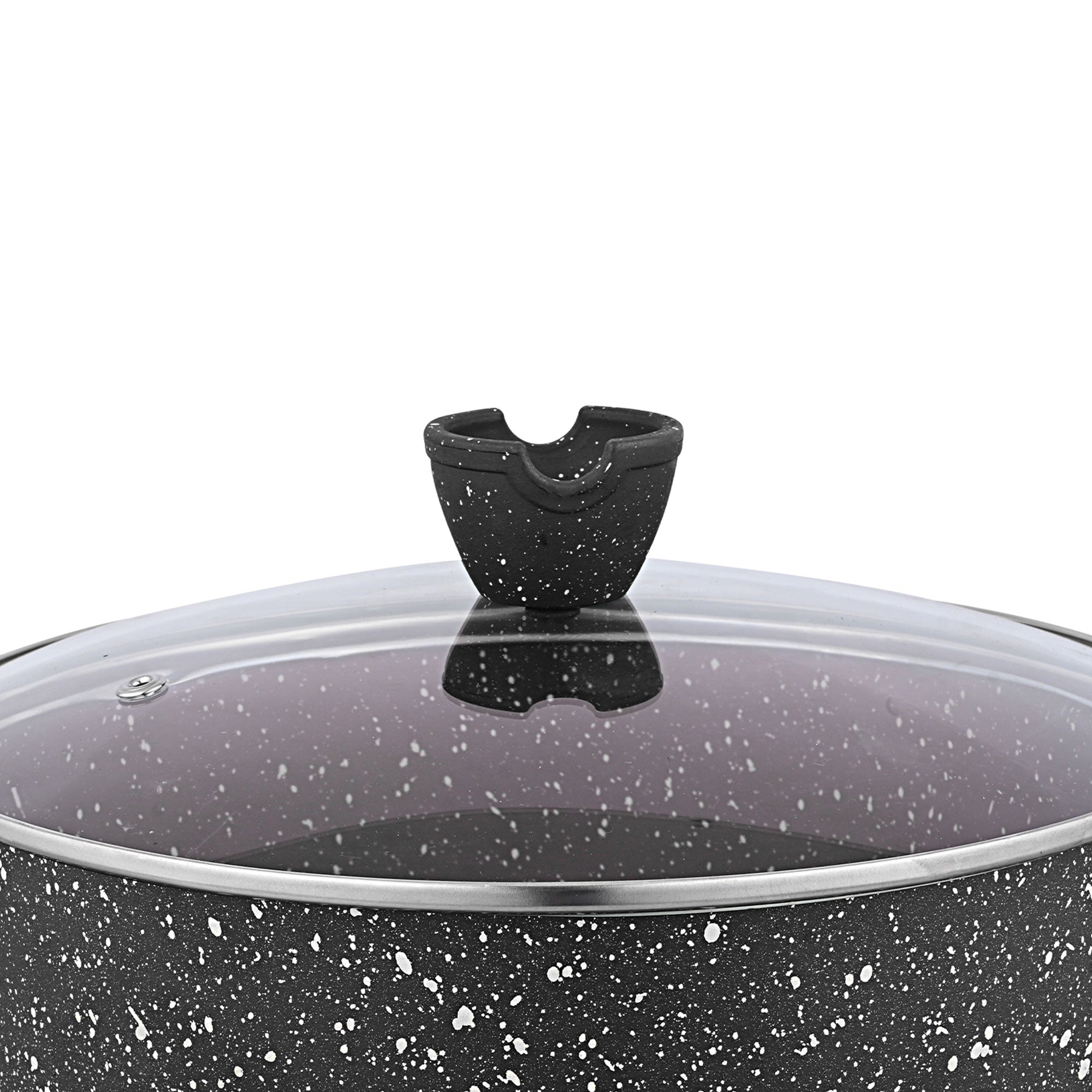 Glory Premium Quality Marble Coating Nonstick Casserole/Handi/Pateeli - 22cm