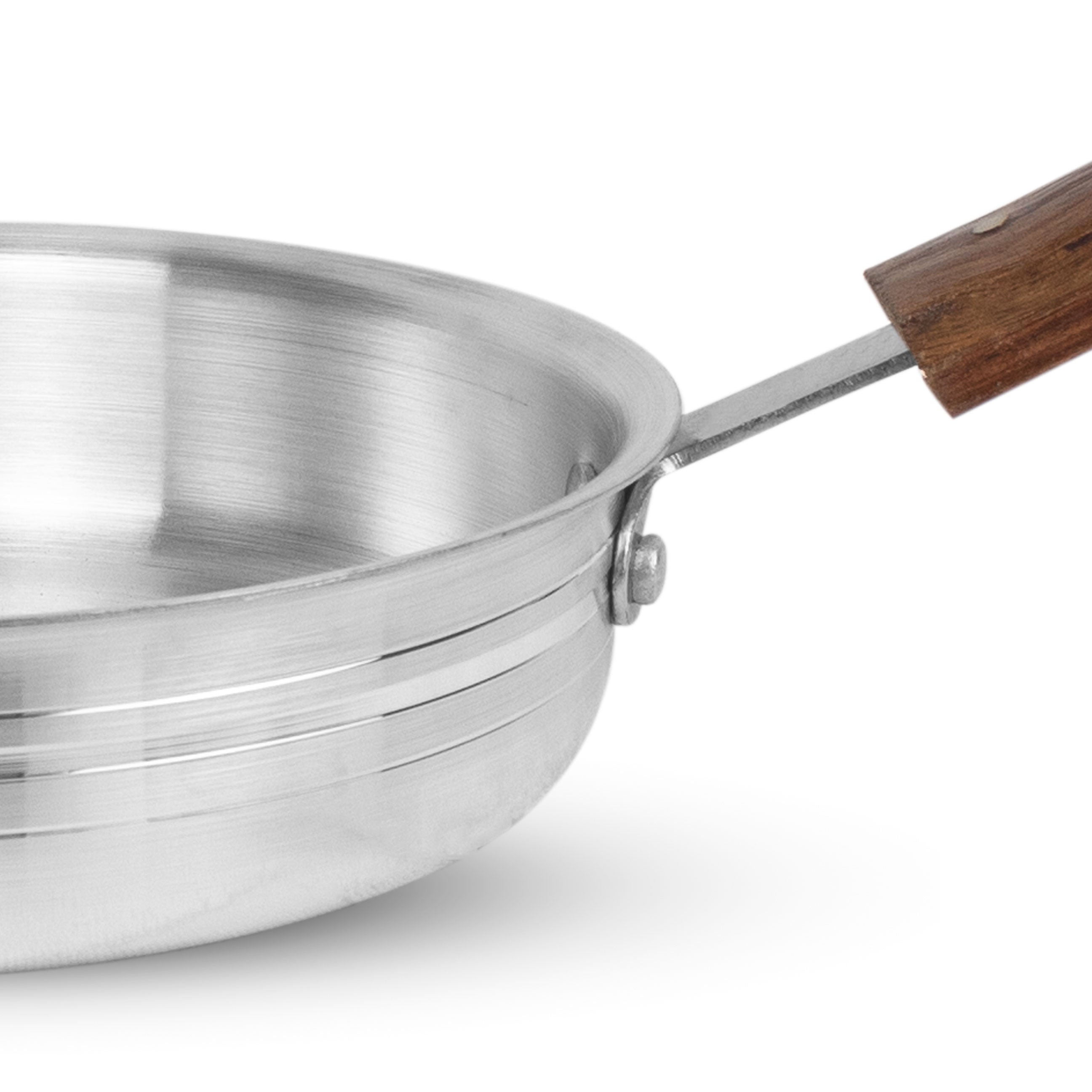 24 cm Aluminum Frypan – Metal Finish Frypan, Pure Aluminum, Easy Clean | Pakistan